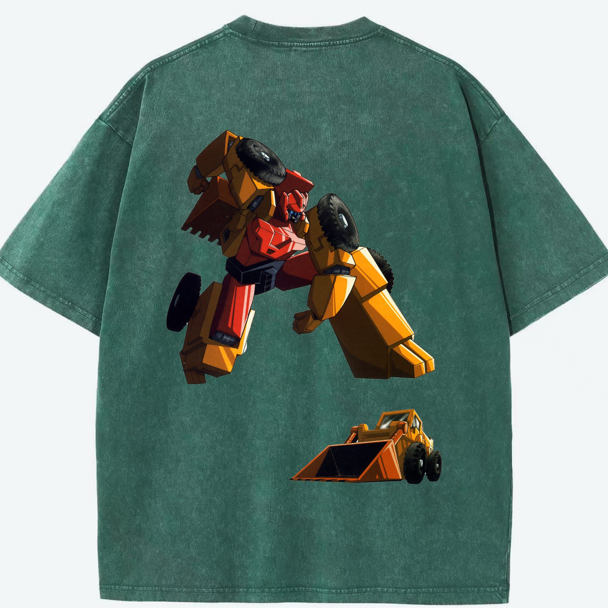 （画像用）  綿100% ヴィンテージ風 半袖Tシャツ（背面プリント）